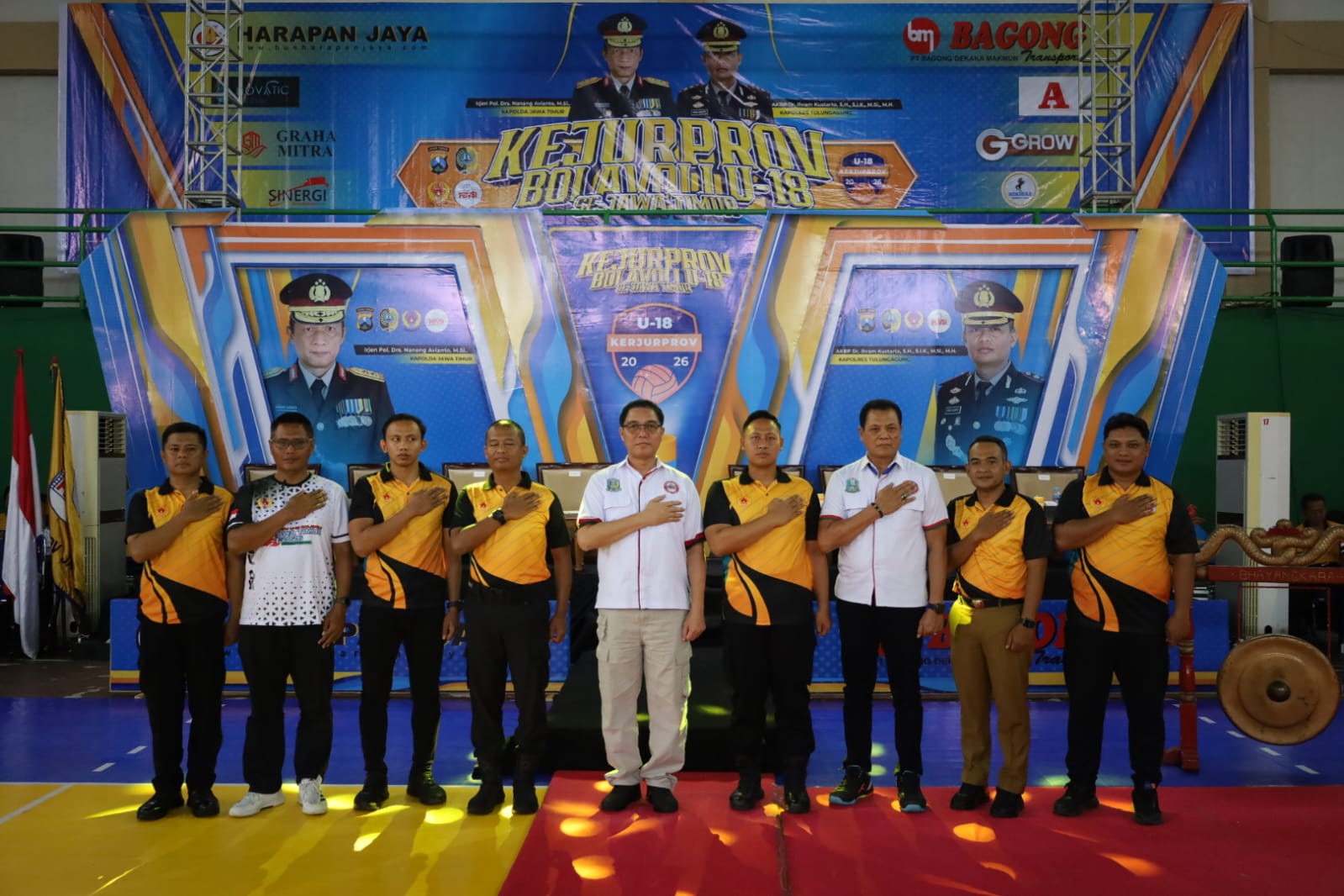 Pembukaan Kejurprov Bola Voli U-18 Antar Klub Se-Jawa Timur yang digelar di Kabupaten Tulungagung.