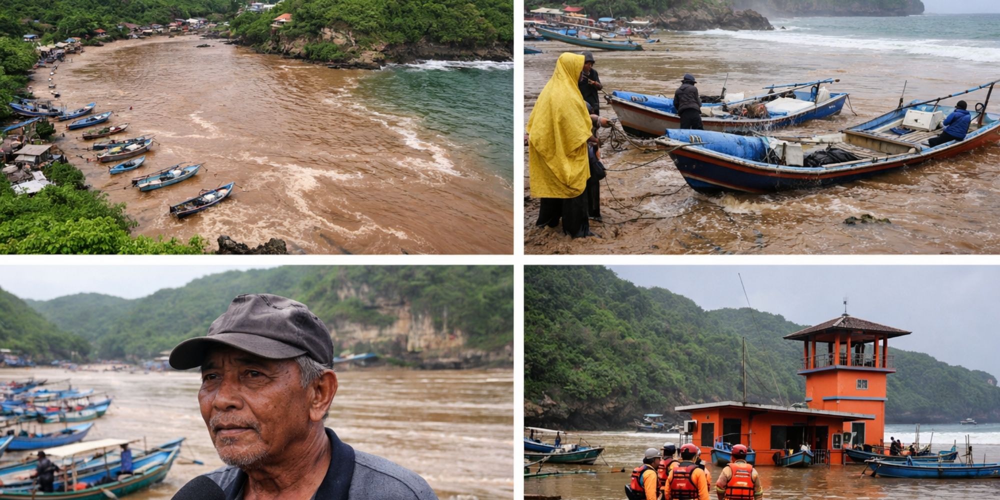 Pantai Baron Gunung Kidul kembali menjadi sorotan setelah kondisi sungai bawah tanahnya meluap deras akibat hujan intensitas tinggi di wilayah hulu. Fenomena ini terjadi pada akhir pekan lalu dan berd