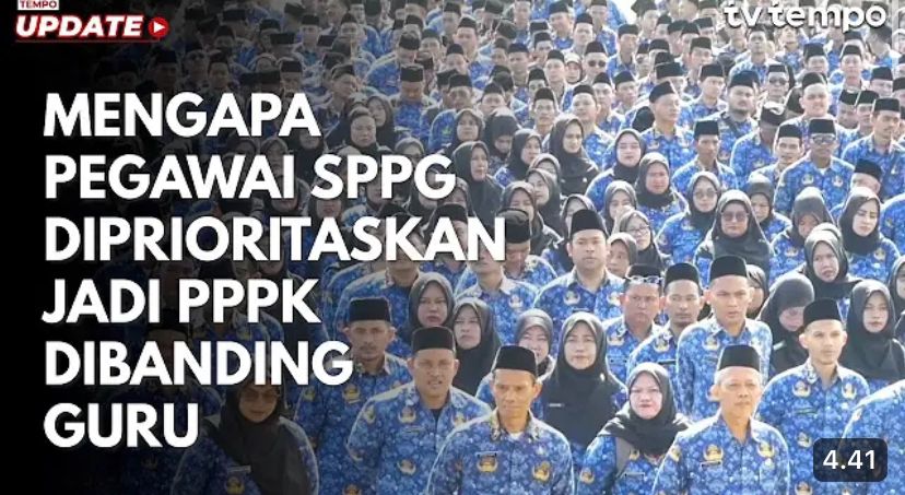 Pegawai dapur MBG akan diangkat P3K Februari 2026. P2G protes karena guru honorer bergaji Rp1 juta justru belum diprioritaskan.