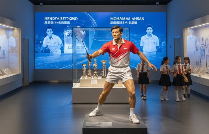 Museum Bulu Tangkis Dunia dibangun di Qingdao, China, dengan legenda Indonesia seperti Hartono hingga Hendra Setiawan diabadikan bagi sejarah olahraga.