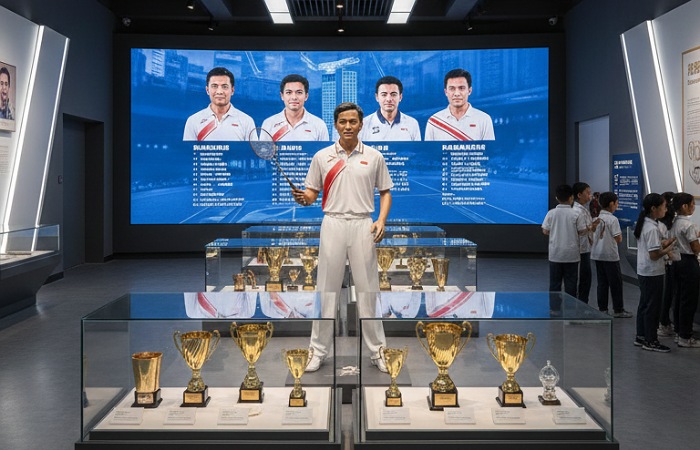 Museum Bulu Tangkis Dunia di Qingdao resmi dibangun, legenda Indonesia dari Rudy Hartono hingga Tontowi Ahmad diabadikan sejarah internasional.