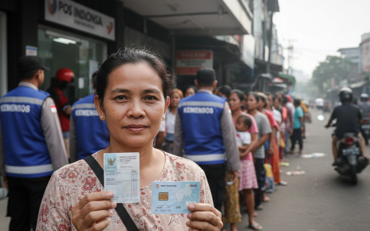 Bansos PKH BPNT cair Januari&ndash;Maret 2026. Simak cara cek penerima bansos pakai KTP lewat laman resmi Kemensos di sini.