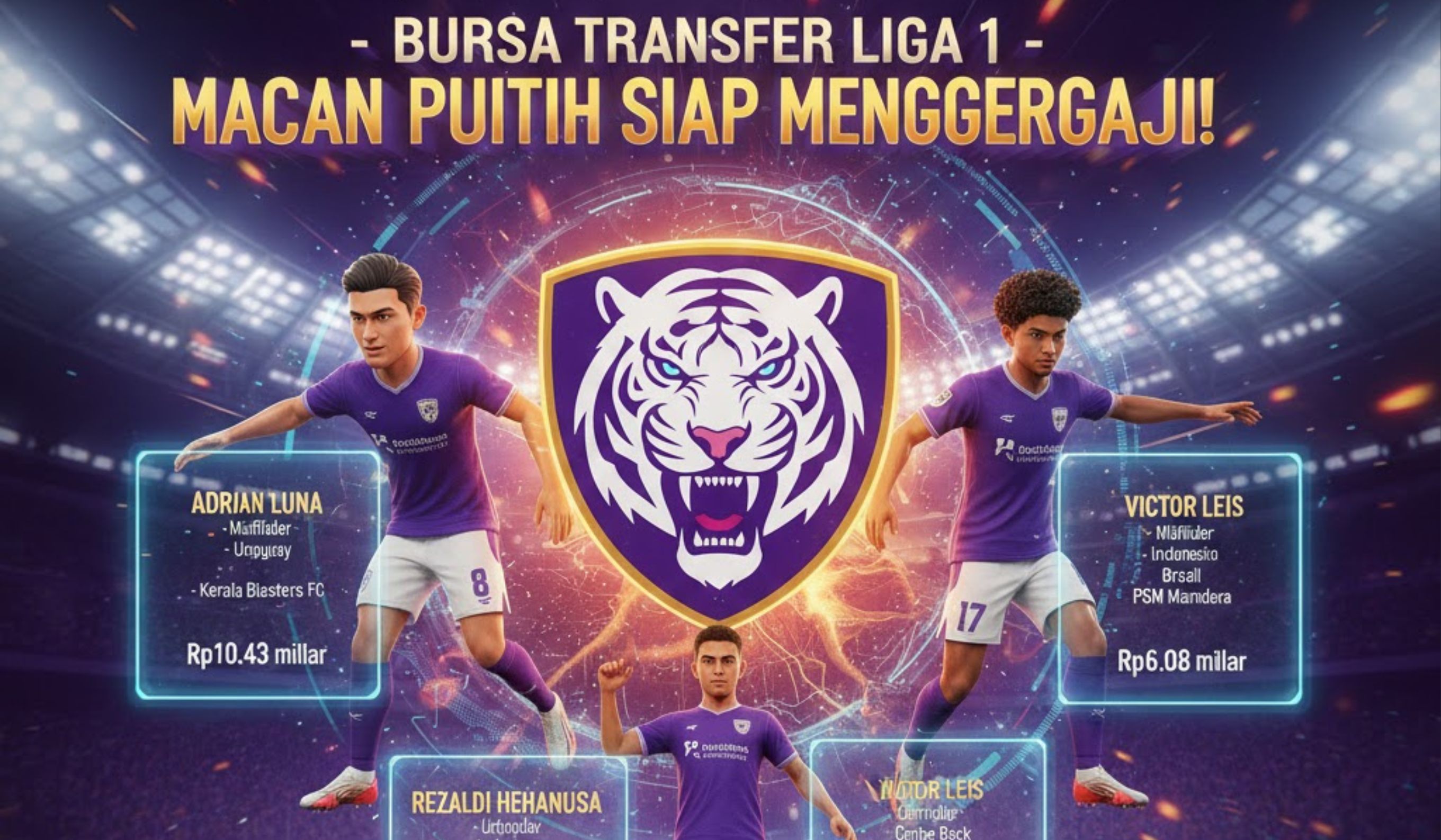 Bursa transfer Liga 1 putaran kedua dibuka, Persik Kediri dirumorkan membidik Adrian Luna, Rezaldi Hehanusa, Victor Leis, dan Hamra Hehanusa