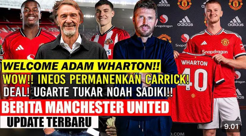 Syarat berat Michael Carrick jadi manajer permanen MU: wajib bawa Setan Merah lolos Liga Champions. MU juga incar Adam Wharton dan Noah Sadiki.