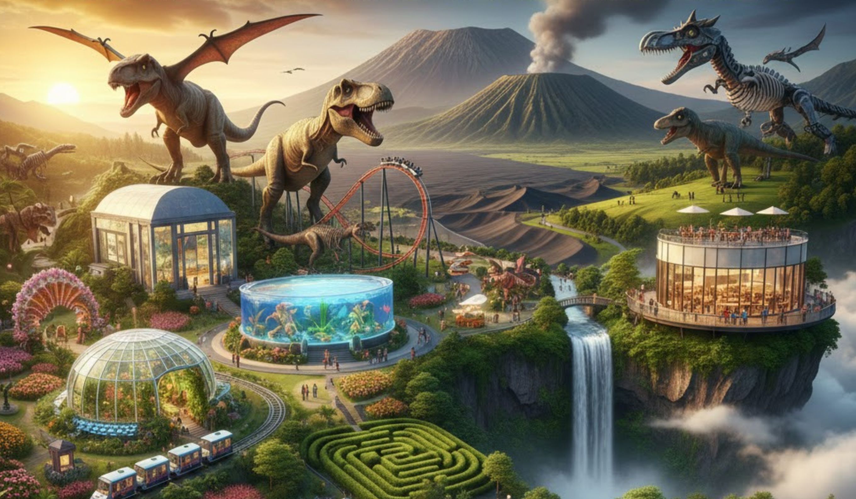 Wisata Malang terbaru menghadirkan Batu Love Garden, Dino Park, Bromo, hingga NK Cafe yang hits dan ramah keluarga.
