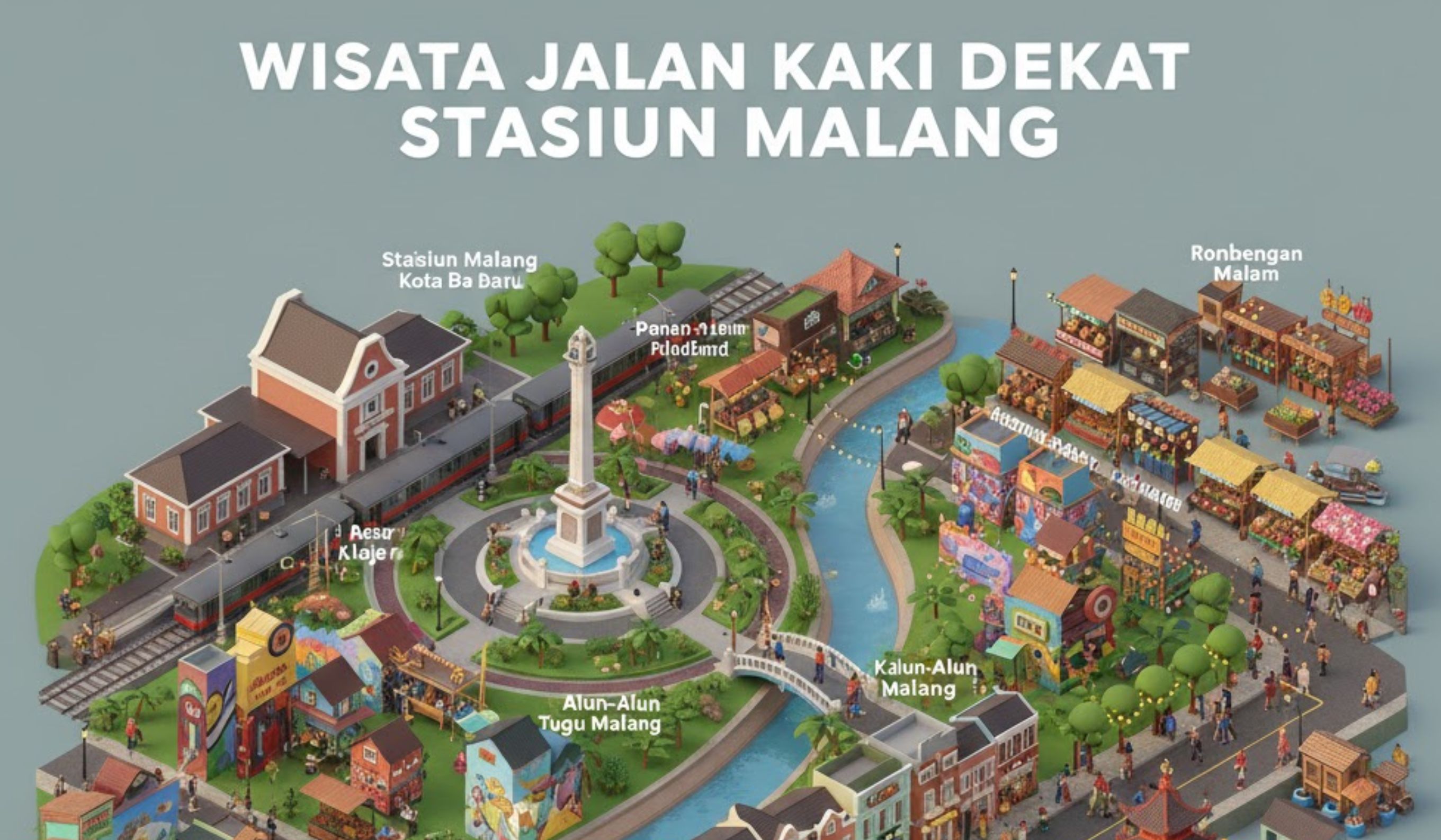 Wisata dekat Stasiun Malang Kota Baru menawarkan 8 spot ikonik yang bisa dijangkau jalan kaki, dari kuliner hingga wisata lawas kota.