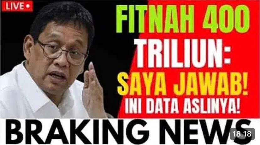 Purbaya bantah isu dana hilang Rp400 triliun. Tegas sebut hoaks, jelaskan audit, dana cadangan, proyek kilang, dan janji transparansi.