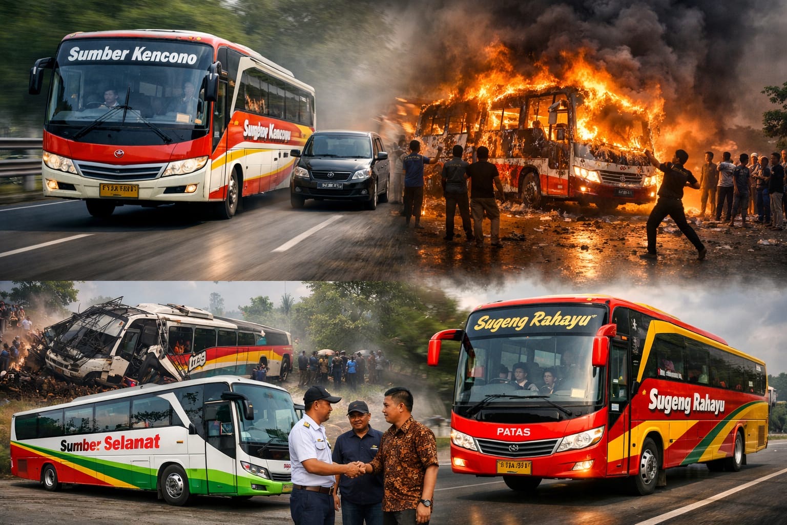 Sejarah PO Sumber Kencono, bus legendaris yang pernah dijuluki sumber bencana, hingga berevolusi menjadi PO Sumber Selamat dan Sugeng Rahayu.