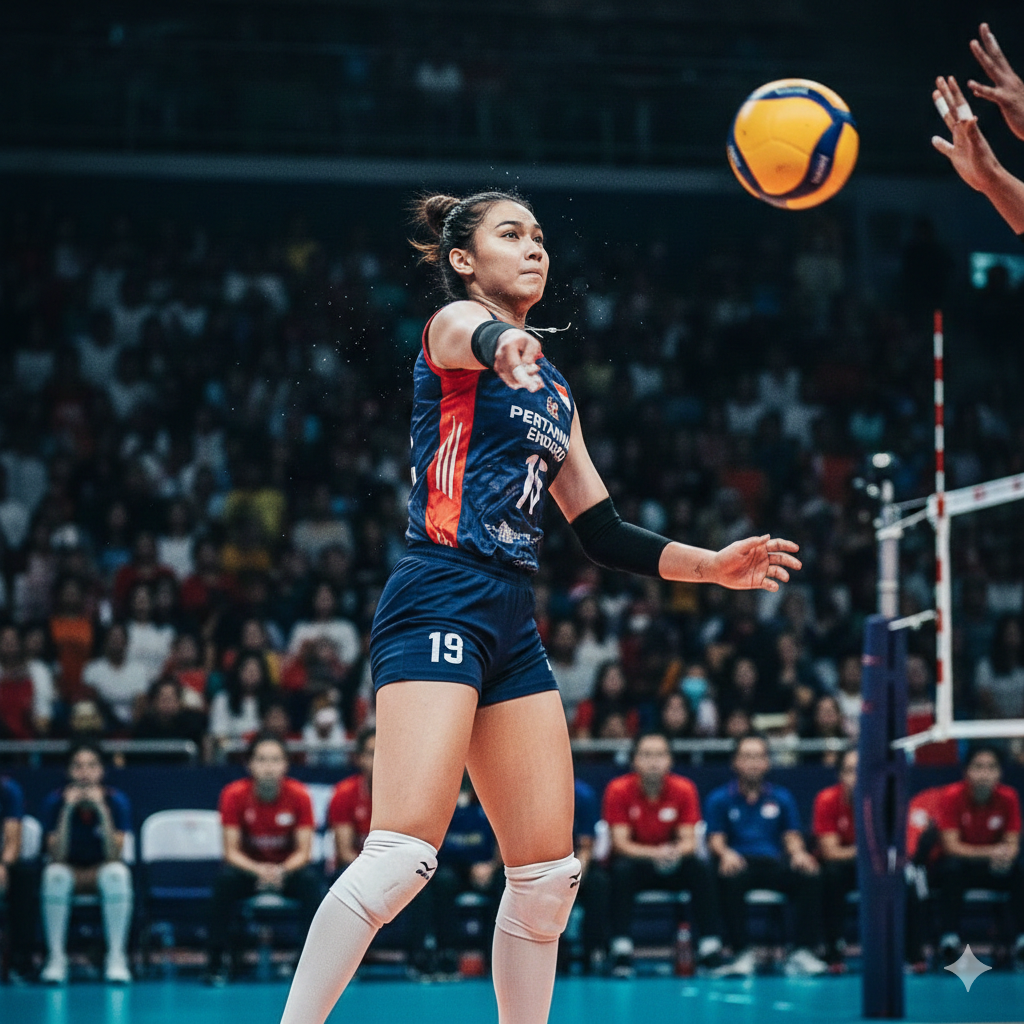 Megawati Hangestri jadi sorotan setelah Raffi Ahmad berniat membentuk tim voli putri RANS dan memboyong sang bintang ke Proliga.