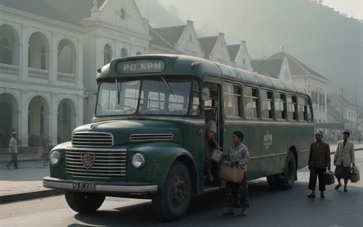 Sejarah PO NPM, bus legendaris asal Padang Panjang yang berdiri sejak 1937, berjaya sebelum krisis dan bangkit di era modern.