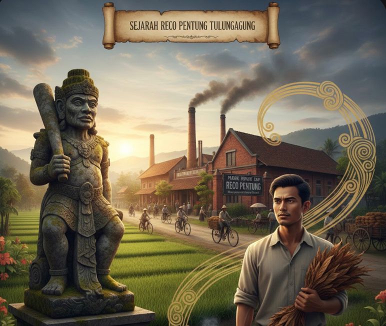 Sejarah Reco Pentung Tulungagung, kisah anak buruh membangun imperium rokok kretek yang menggerakkan ekonomi rakyat dan dibalut mitos.