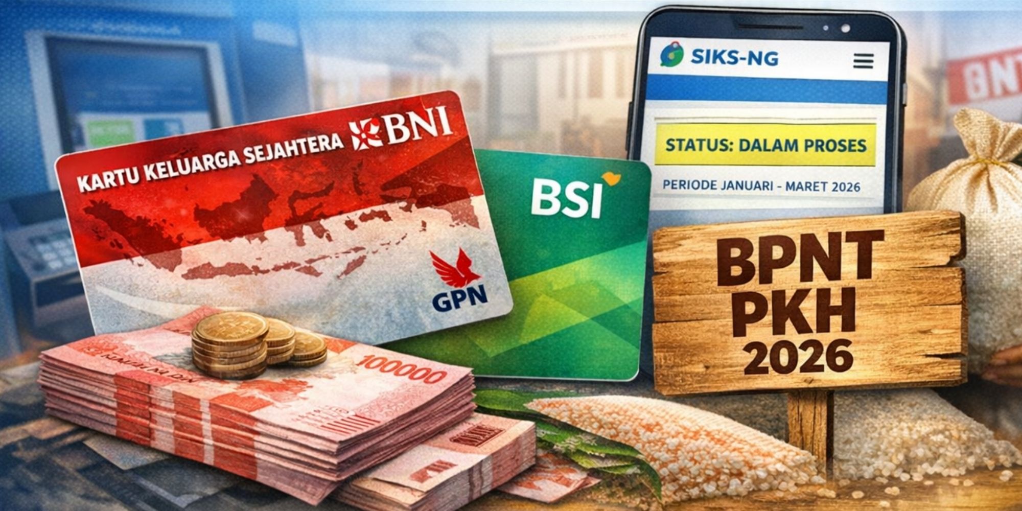 Update PKH BPNT tahap 1 2026, status SIKS-NG berubah. BPNT diprediksi cair lebih dulu ke KKS BNI dan BSI.