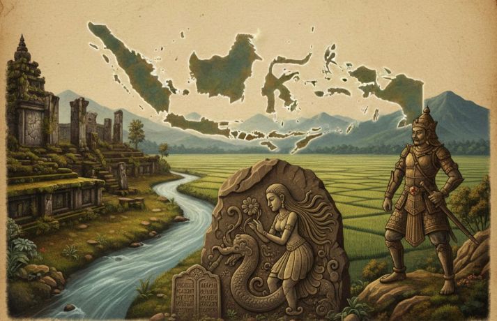 Sejarah Tulungagung dan legenda Roro Kembang Sore, jejak Majapahit, Prasasti Lawadan, hingga kisah Patih Gajah Mada.