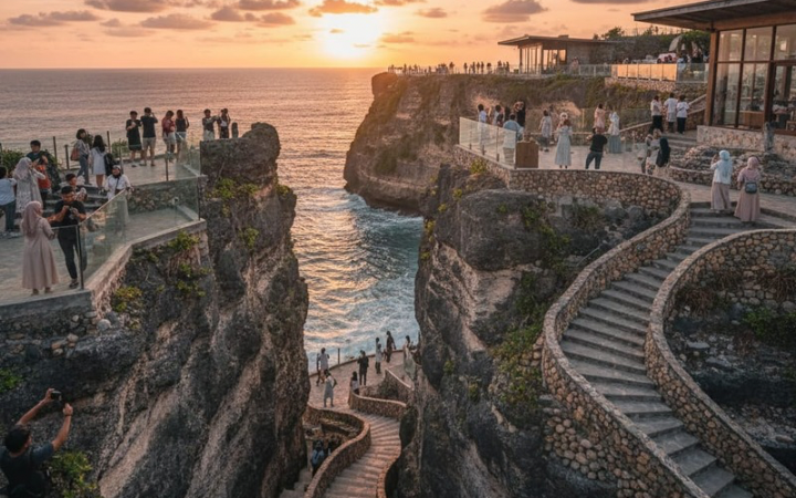 On The Rock Gunungkidul resmi soft opening. Wisata baru di atas karang Pantai Drini dengan view laut lepas dan spot foto instagramable.