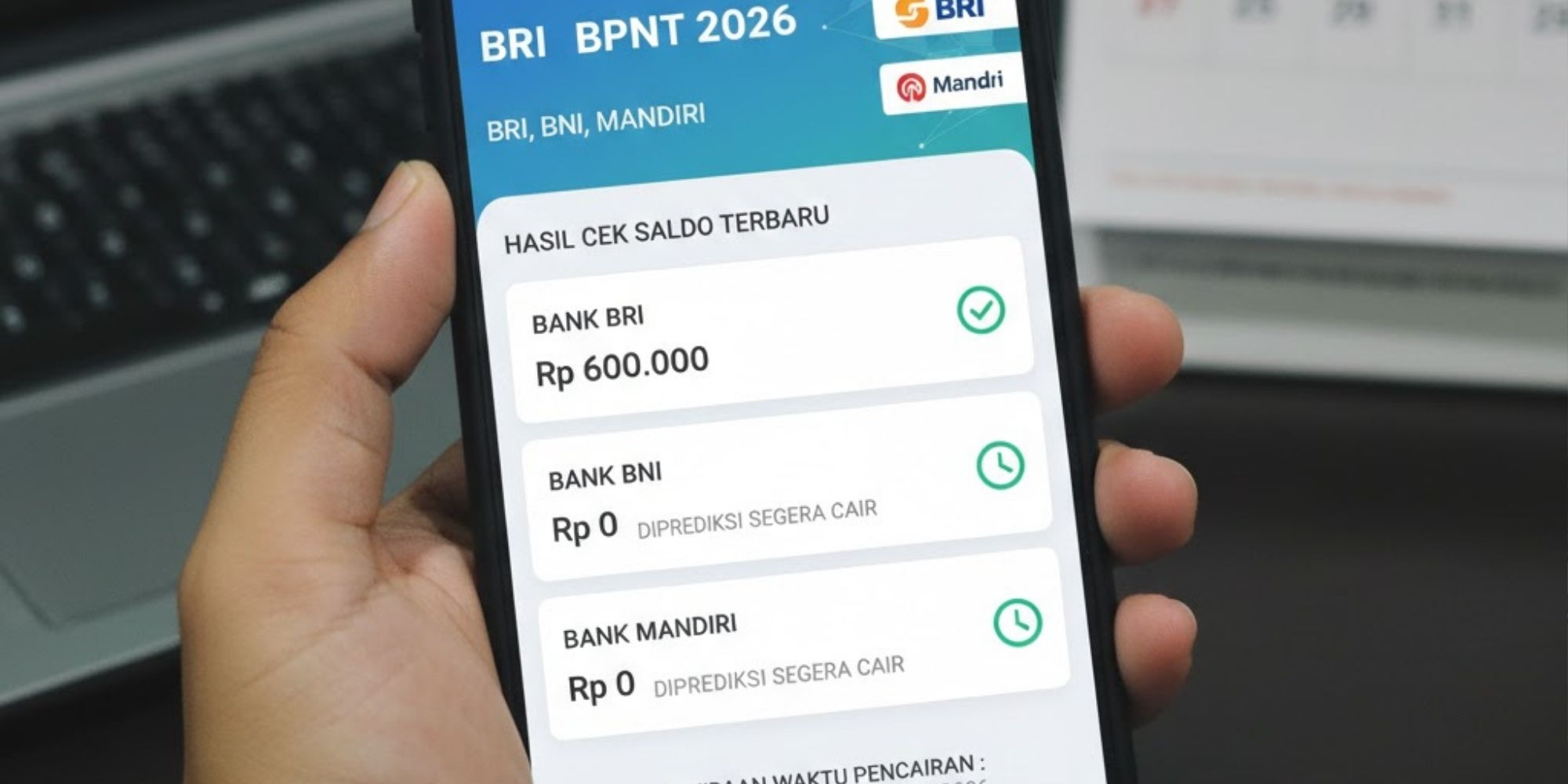 PKH BPNT tahap 1 2026 sudah SPM di BRI, BNI, dan Mandiri. Simak hasil cek saldo terbaru dan perkiraan waktu pencairannya.