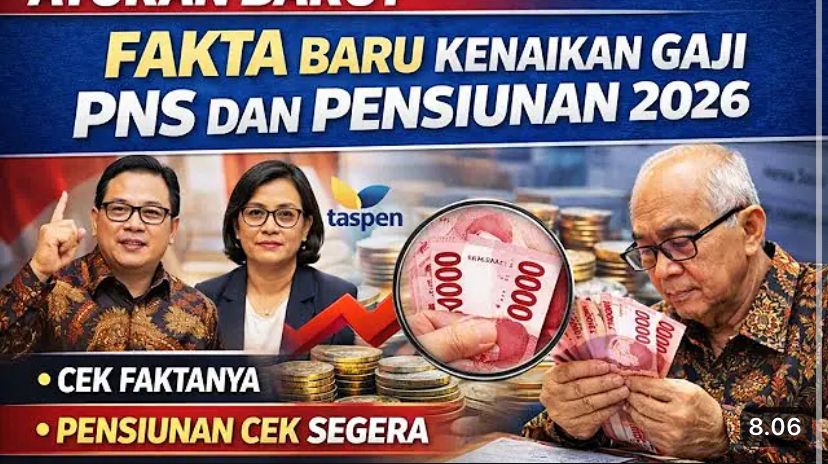 Viral kenaikan gaji pensiunan PNS 12% cair 1 Februari 2026. TASPEN Kediri tegaskan belum ada keputusan Pemerintah.