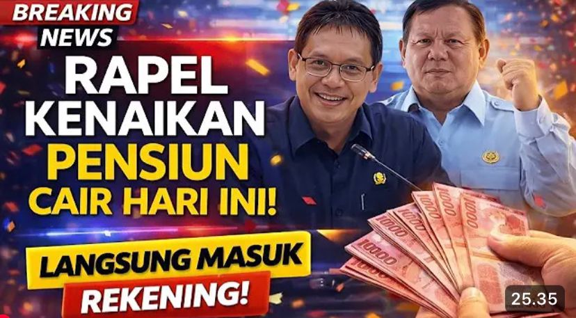 Rapel kenaikan gaji pensiunan 2026 diklaim mulai cair. Cek fakta, cara mengetahui rapel masuk, dan penyebab dana tertahan.