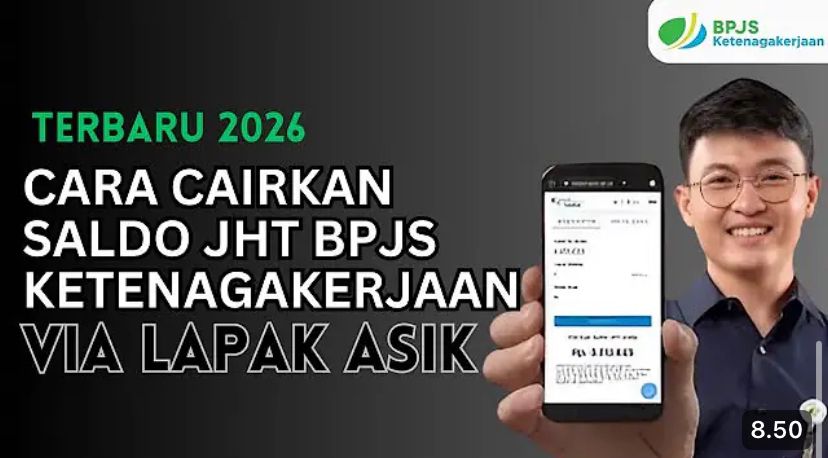 Cara cairkan JHT BPJS Ketenagakerjaan lewat Lapak Asik 2026. Simak syarat, upload dokumen, wawancara, dan estimasi cair 3 hari kerja.
