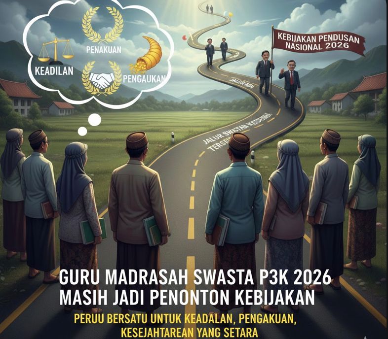 Guru madrasah swasta P3K 2026 masih jadi penonton kebijakan, perlu bersatu untuk keadilan, pengakuan, dan kesejahteraan yang setara.