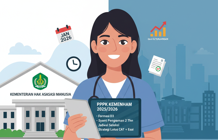 PPPK Kemenham 2025 resmi dibuka awal 2026. Simak formasi, syarat, jadwal seleksi, dan strategi lolos seleksi PPPK Kemenham.