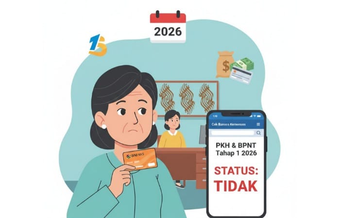 KKS BNI dibagikan ulang, simak update PKH dan BPNT tahap 1 2026 serta arti status &ldquo;tidak&rdquo; di Cek Bansos agar tidak salah paham.