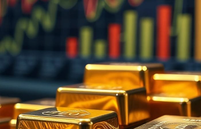 Harga emas hari ini 3 Februari 2026 turun tajam. Emas Antam, Cukim, dan emas perhiasan semua karat ikut melemah.