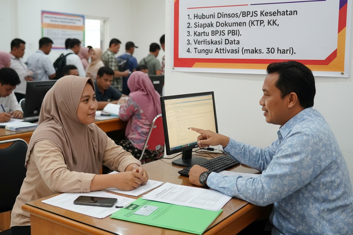 Cara reaktivasi BPJS PBI nonaktif lewat Dinsos dan BPJS Kesehatan, lengkap syarat dokumen dan alur resmi terbaru.