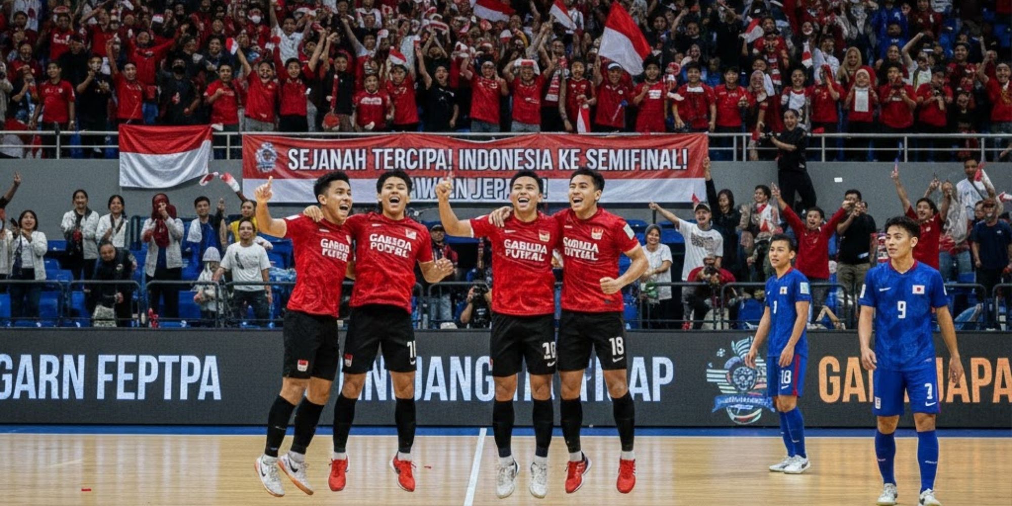 Hasil Piala Asia Futsal 2026: Indonesia kalahkan Vietnam 3-1 dan lolos ke semifinal. Garuda Futsal tantang Jepang.