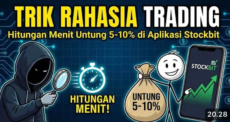 Scalping saham Stockbit bongkar strategi cuan kilat 5 persen, jam keramat trading, cara baca order book, hingga manajemen risiko.