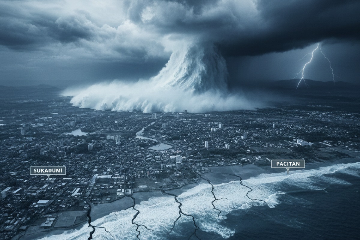 Ancaman Sunda Megathrust di selatan Jawa berpotensi picu gempa M9 dan tsunami 30 meter dari Sukabumi hingga Pacitan. Simak hasil simulasi ilmiahnya.