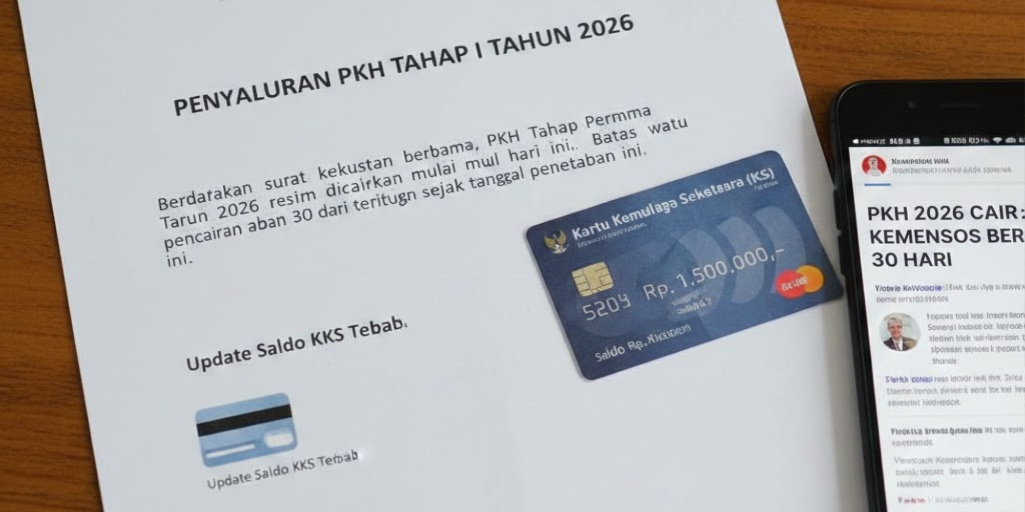 PKH tahap pertama 2026 resmi cair. Kemensos tetapkan batas waktu 30 hari pencairan. Simak isi surat dan update saldo KKS terbaru.