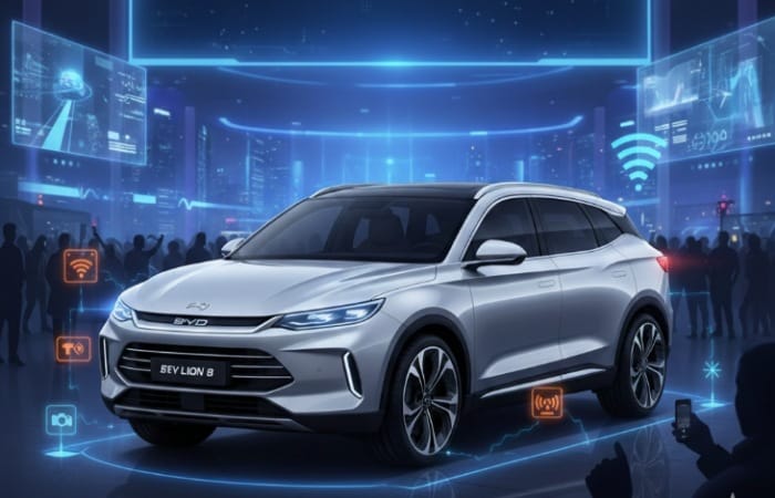 BYD Se Lion 8 hadir sebagai SUV plug-in hybrid 7-seater dengan drone, ADAS canggih, dan peluang besar masuk Indonesia.