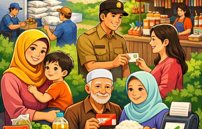 PKH BPNT tahap 1 2026 cair bertahap. Saldo KKS Bank BSI masuk hingga Rp2,7 juta di sejumlah daerah.