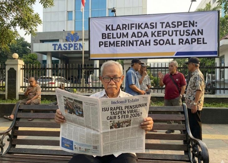 Isu rapel pensiunan Taspen viral disebut cair 5 Februari 2026. TASPEN memberi klarifikasi resmi: belum ada keputusan Pemerintah soal rapel.