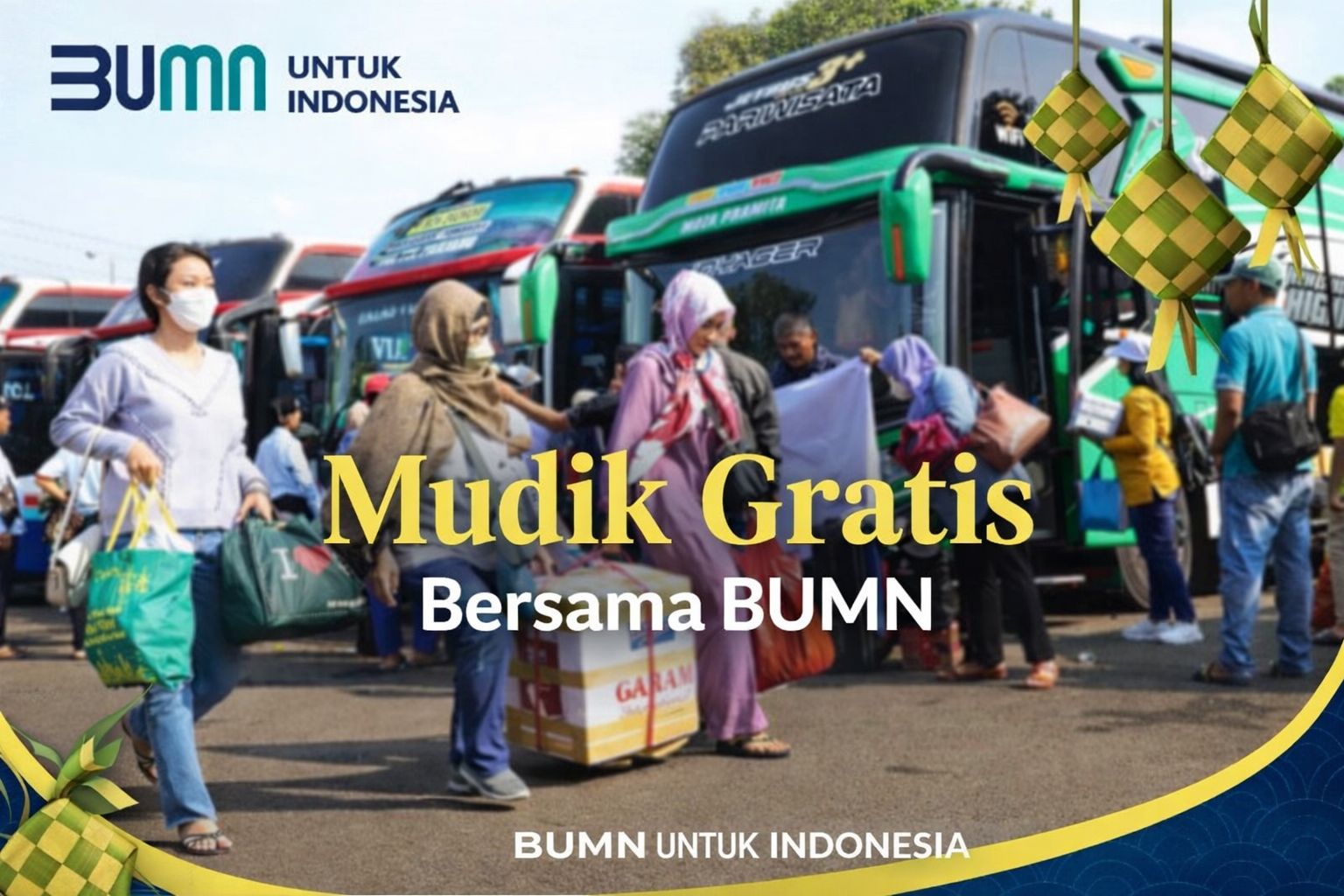 Pendaftaran Mudik Gratis BUMN 2026 segera dibuka. Daftar cepat agar tidak ketinggalan kesempatan mudik aman jelang Idulfitri! (sumber: Antara News)