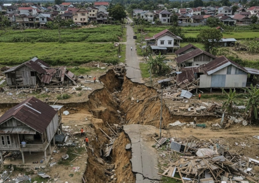 Update tanah bergerak di Tegal: Rumah masih terus ambruk! Pemda siapkan 10 hektar lahan relokasi & data warga untuk Huntara. Cek kebutuhan pengungsi!