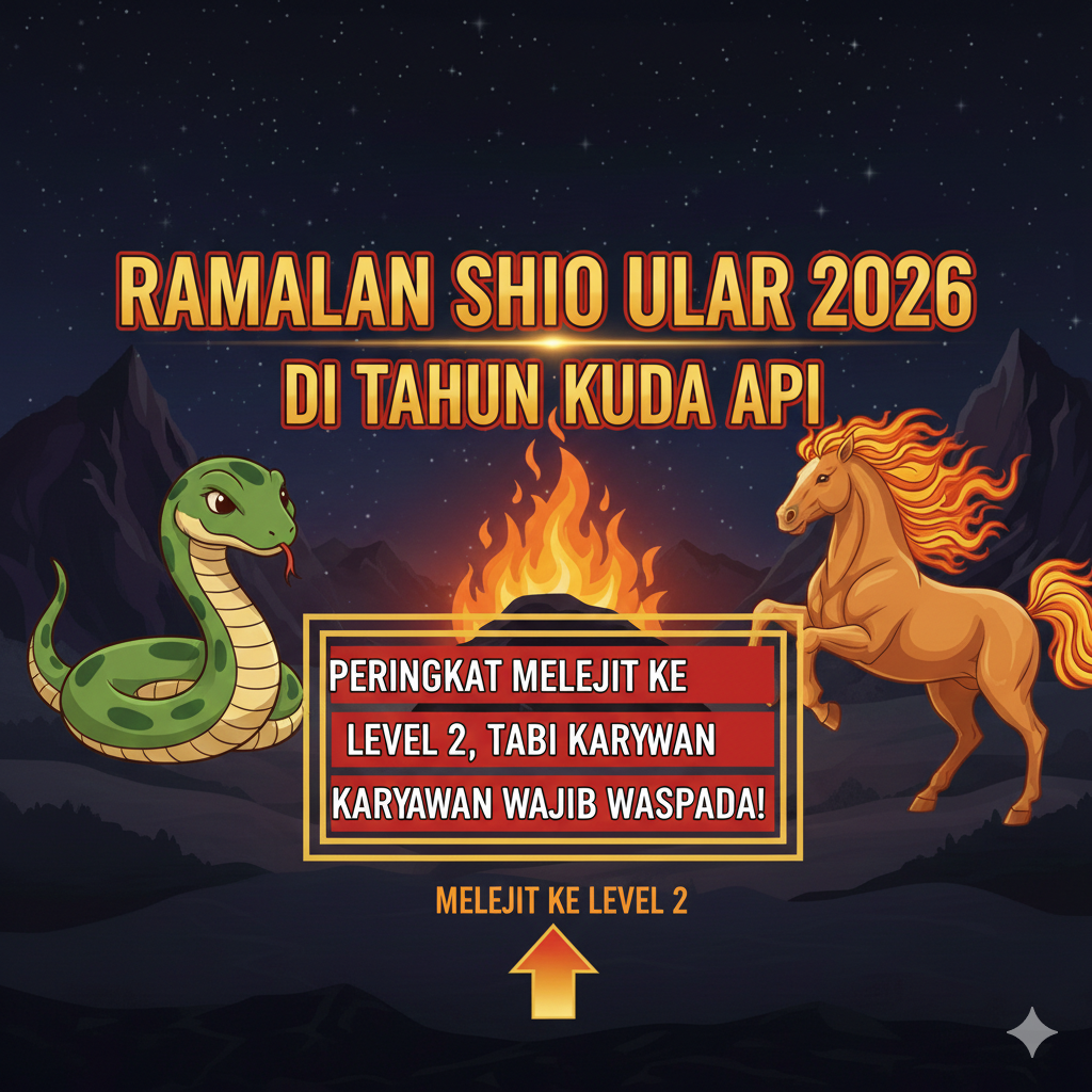 Ramalan Shio Ular 2026 di Tahun Kuda Api: peluang naik level, tapi karyawan wajib waspada konflik.