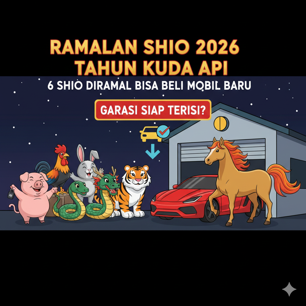 Ramalan Shio 2026 Tahun Kuda Api sebut 6 shio berpeluang beli mobil baru. Cek apakah shio kamu termasuk?