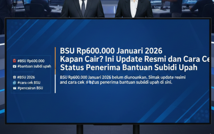 BSU Rp600.000 Januari 2026 belum diumumkan. Simak update resmi pemerintah dan cara cek status penerima bantuan subsidi upah di sini.