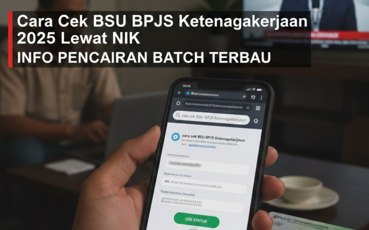 Cara cek BSU BPJS Ketenagakerjaan 2025 lewat NIK. Simak panduan lengkap dan info status penerima serta proses pencairan bantuan.