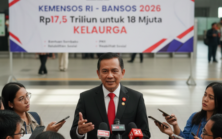 Bansos 2026 senilai Rp17,5 triliun disalurkan ke 18 juta keluarga. Simak jenis bantuan, jadwal penyaluran, dan cara cek penerima.