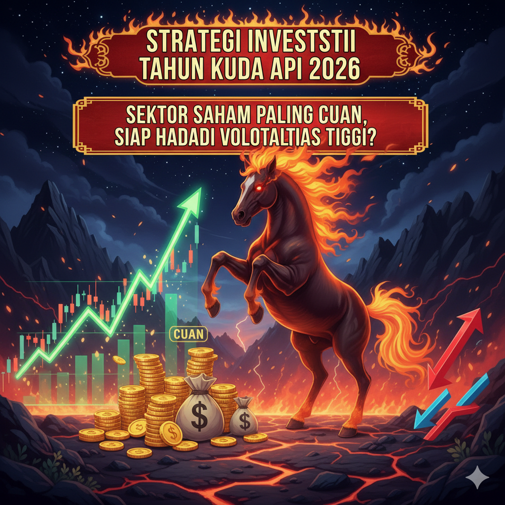 Strategi investasi Tahun Kuda Api 2026, sektor saham paling cuan dan tips hadapi volatilitas tinggi jelang Imlek.