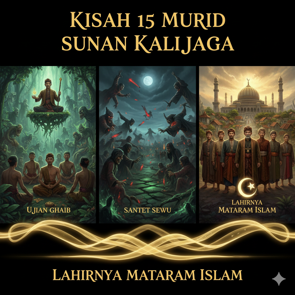 Kisah 15 murid Sunan Kalijaga, ujian gaib hingga lahirnya Mataram Islam dan legenda Nusantara