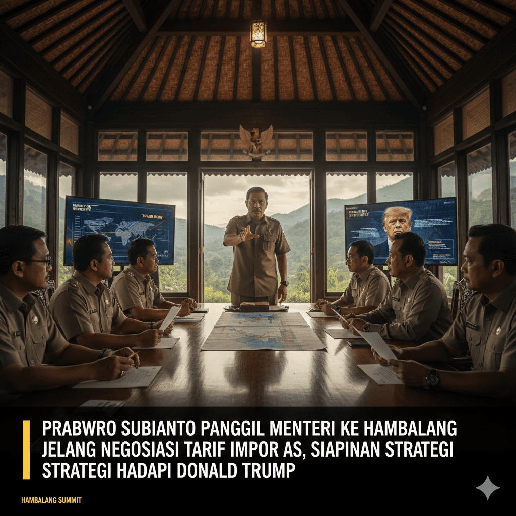Prabowo Subianto Panggil Menteri ke Hambalang Jelang Negosiasi Tarif Impor AS, Siapkan Strategi Hadapi Donald Trump
