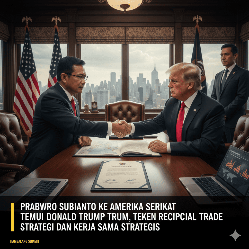 Prabowo Subianto ke Amerika Serikat Temui Donald Trump, Teken Reciprocal Trade dan Bahas Kerja Sama Strategis