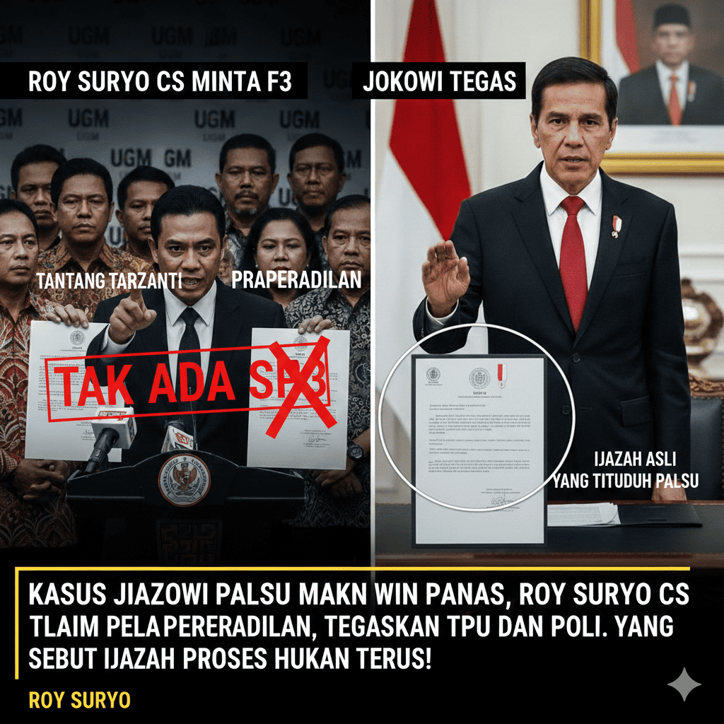 Kasus Ijazah Jokowi Memanas! Kubu Pelapor Tantang Praperadilan, Tegaskan Tak Ada SP3 dan Sebut Ijazah Asli yang Dituduh Palsu