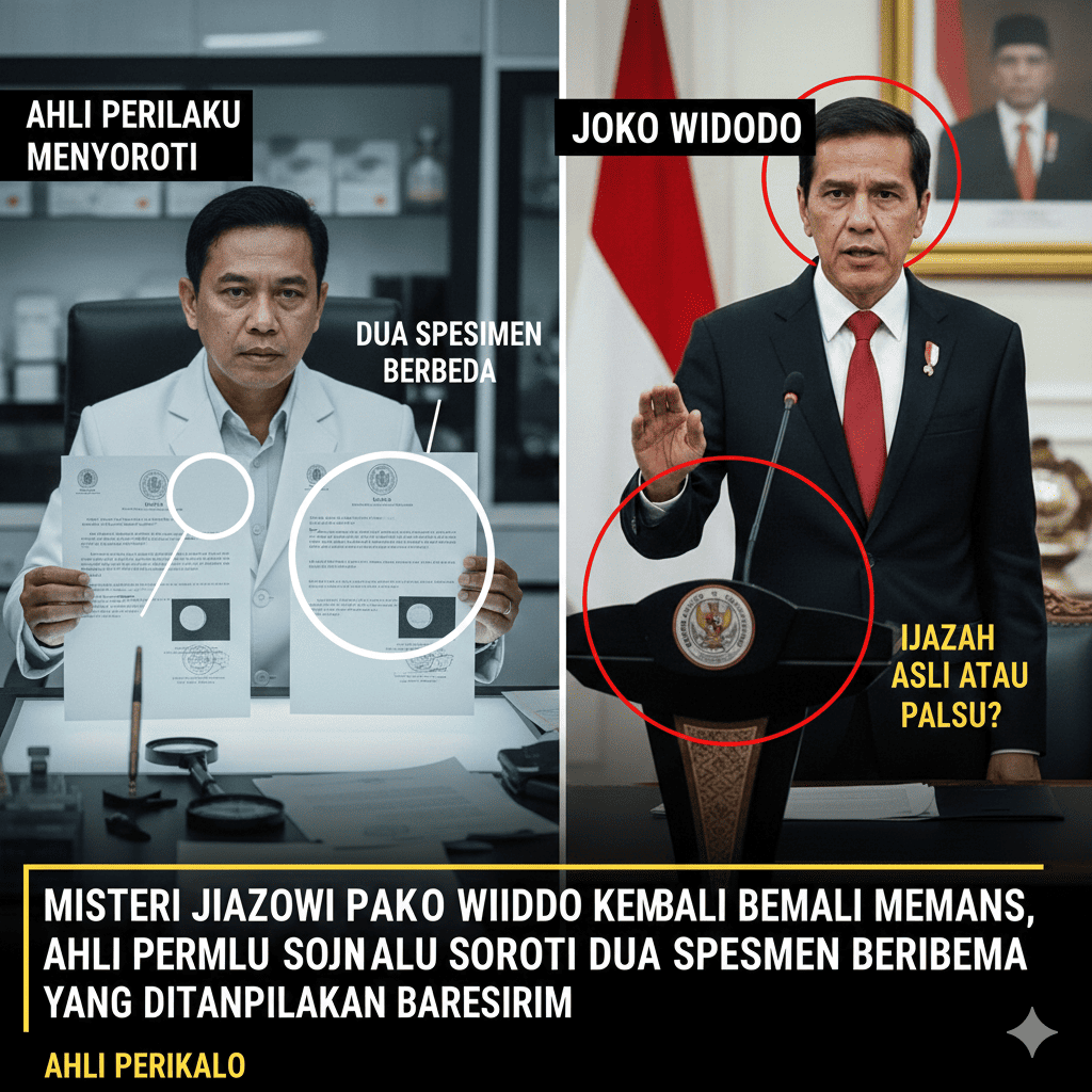 Misteri Ijazah Joko Widodo Kembali Memanas, Ahli Perilaku Soroti Dua Spesimen Berbeda yang Ditampilkan Bareskrim