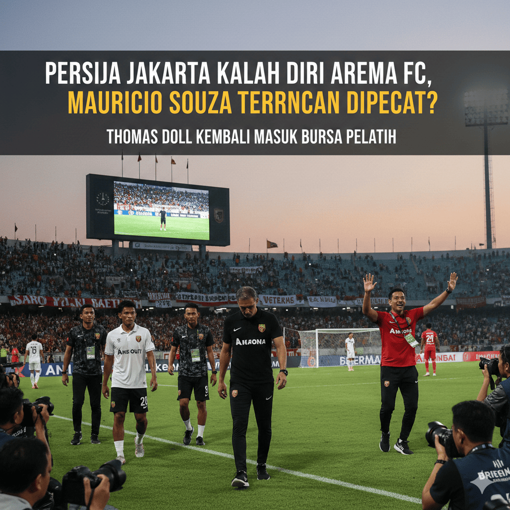 Persija Jakarta Kalah dari Arema FC, Mauricio Souza Dievaluasi! Thomas Doll Masuk Bursa Calon Pelatih Baru
