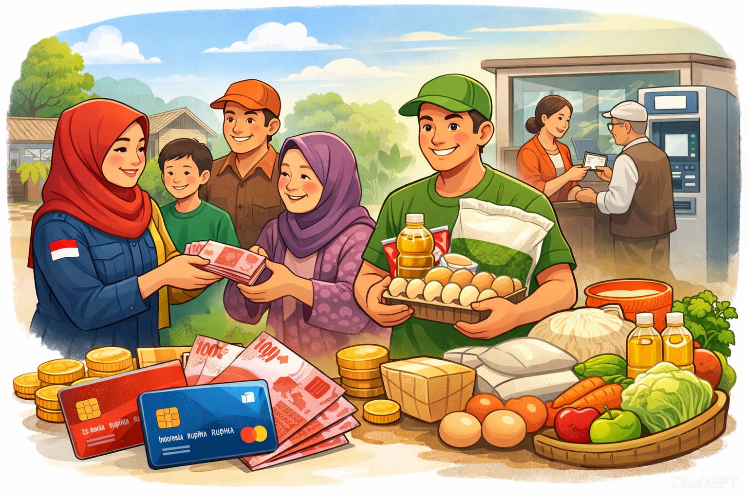 Bansos PKH dan BPNT cair double Rp600 ribu di BNI? Simak penjelasan lengkap soal bantuan Rp600.000 yang bikin KPM heboh.
