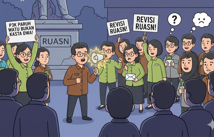 Isu P3K jadi PNS makin ramai, netizen soroti nasib P3K paruh waktu dan dorong revisi RUASN demi keadilan status.